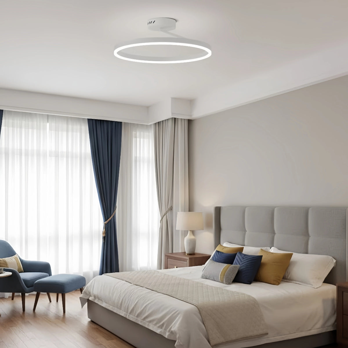 Embrace Modern Circular Flush Mount Ceiling Light